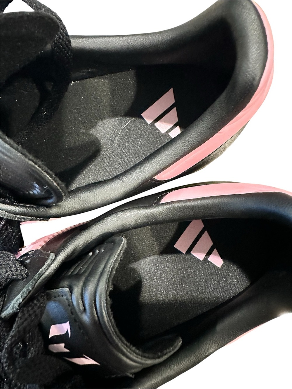 adidas Black & Pink Leather Samba Messi Sneakers Womens 10.5 Men 9 NWT - Picture 3 of 12